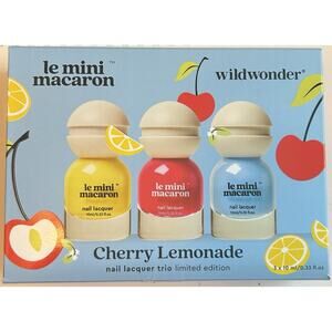 Le Mini Macaron Nail Lacquer Cherry Lemonade 3-pc Polish Set Limited Edition